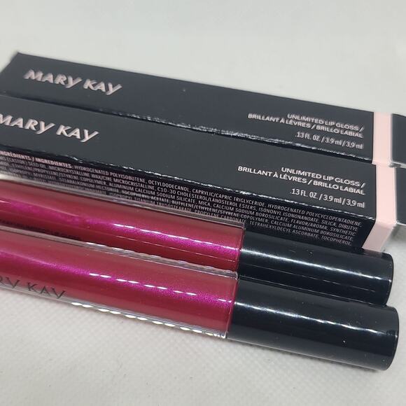 Mary Kay Unlimited Lip Gloss Berry Delight .13 fl oz Smooth Code BA15 BA16 lot - Picture 1 of 3